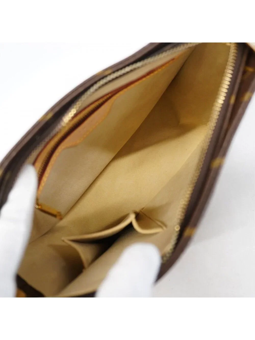 Louis Vuitton Shoulder Bag Monogram Looping MM Brown